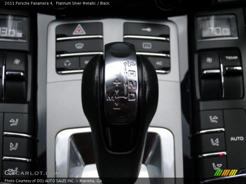 Platinum Silver Metallic / Black 2011 Porsche Panamera 4