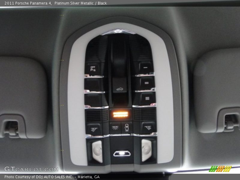 Platinum Silver Metallic / Black 2011 Porsche Panamera 4