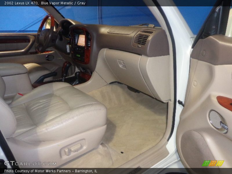 Blue Vapor Metallic / Gray 2002 Lexus LX 470