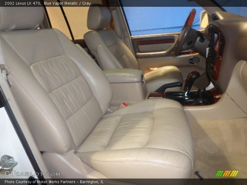 Blue Vapor Metallic / Gray 2002 Lexus LX 470