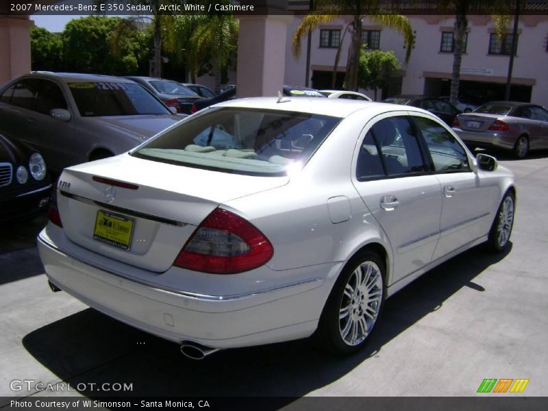 Arctic White / Cashmere 2007 Mercedes-Benz E 350 Sedan