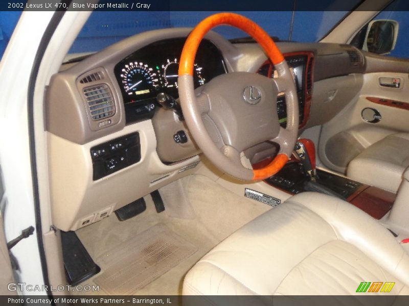 Blue Vapor Metallic / Gray 2002 Lexus LX 470