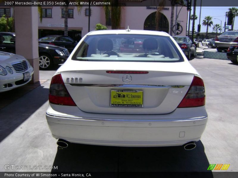 Arctic White / Cashmere 2007 Mercedes-Benz E 350 Sedan