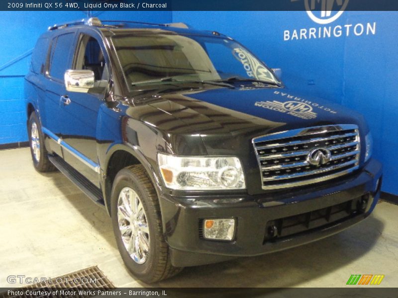 Liquid Onyx Black / Charcoal 2009 Infiniti QX 56 4WD