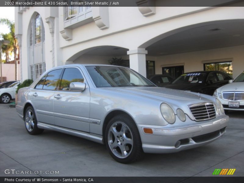 Brilliant Silver Metallic / Ash 2002 Mercedes-Benz E 430 Sedan