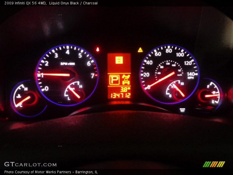 Liquid Onyx Black / Charcoal 2009 Infiniti QX 56 4WD