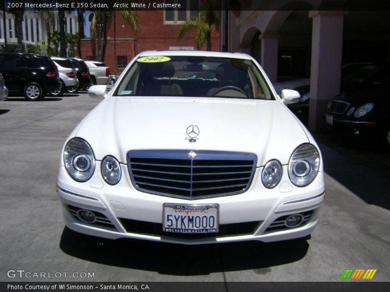 Arctic White / Cashmere 2007 Mercedes-Benz E 350 Sedan