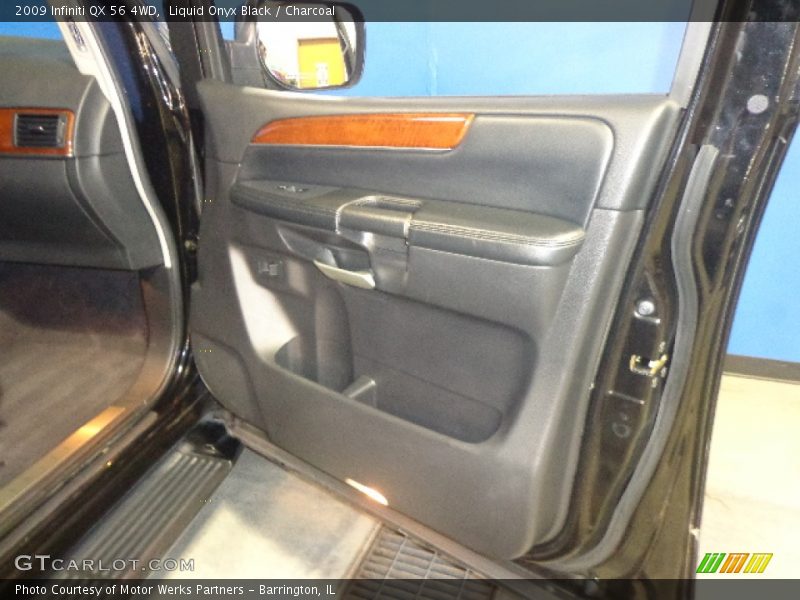 Liquid Onyx Black / Charcoal 2009 Infiniti QX 56 4WD