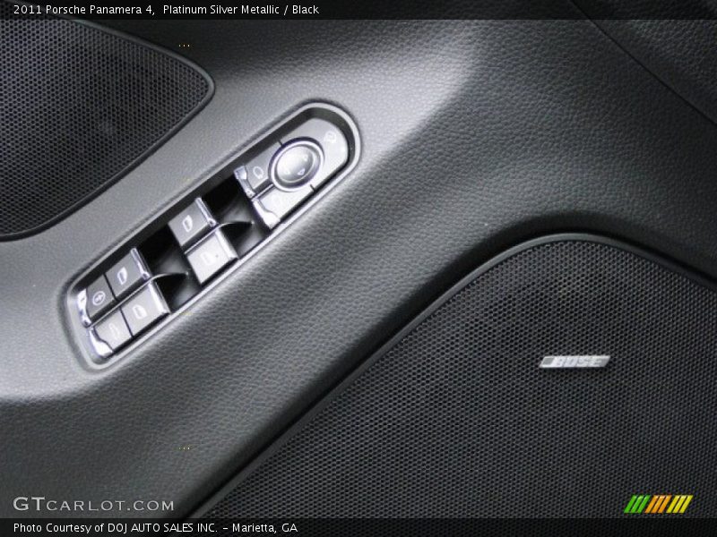 Platinum Silver Metallic / Black 2011 Porsche Panamera 4