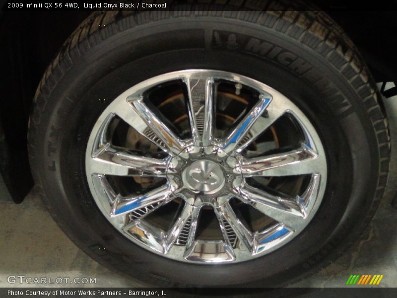 Liquid Onyx Black / Charcoal 2009 Infiniti QX 56 4WD