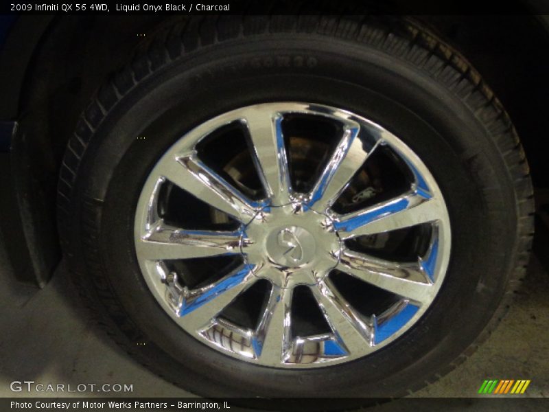 Liquid Onyx Black / Charcoal 2009 Infiniti QX 56 4WD