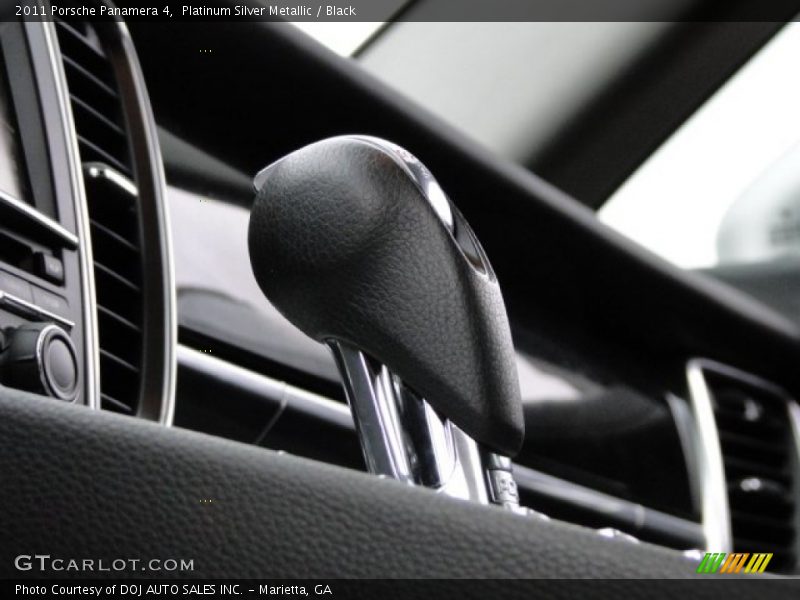 Platinum Silver Metallic / Black 2011 Porsche Panamera 4