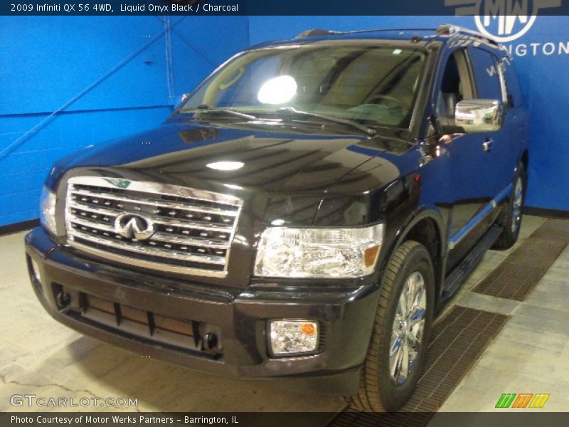 Liquid Onyx Black / Charcoal 2009 Infiniti QX 56 4WD