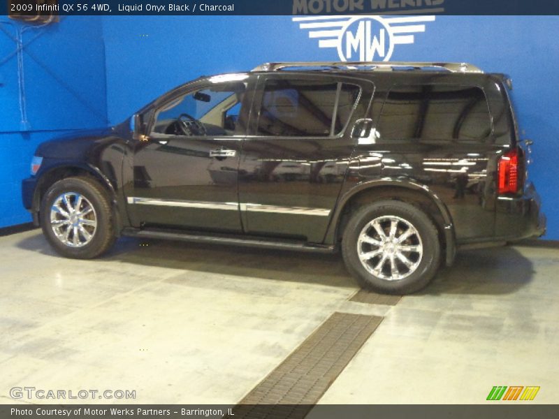 Liquid Onyx Black / Charcoal 2009 Infiniti QX 56 4WD