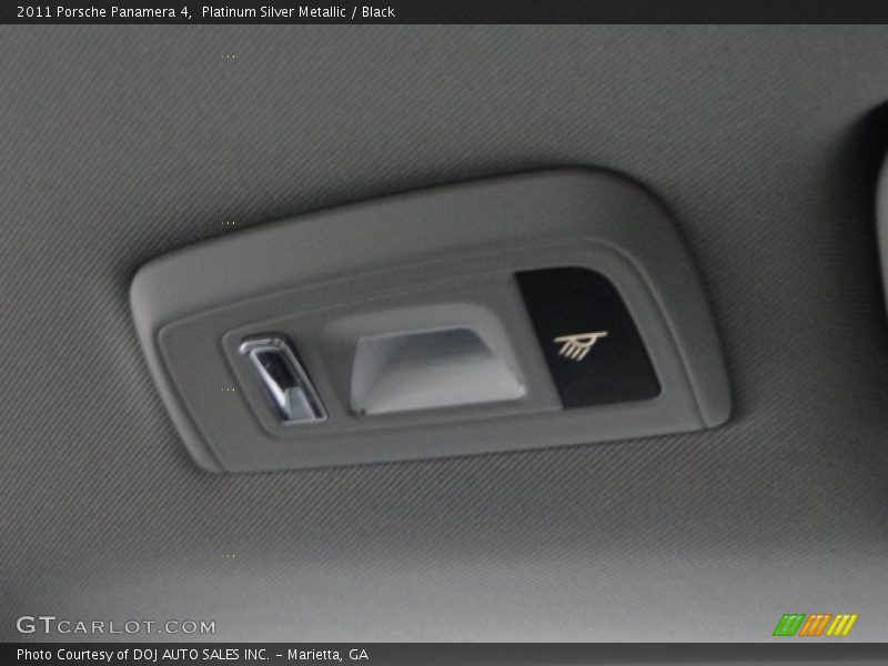 Platinum Silver Metallic / Black 2011 Porsche Panamera 4