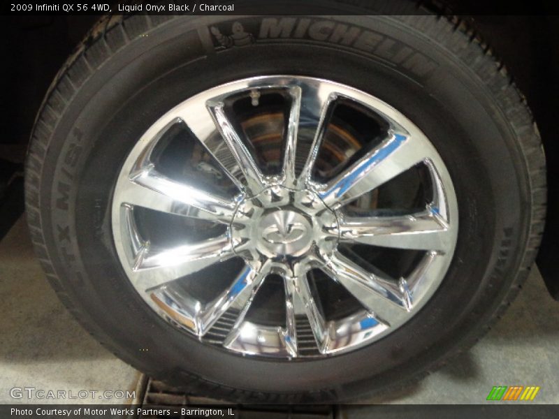 Liquid Onyx Black / Charcoal 2009 Infiniti QX 56 4WD