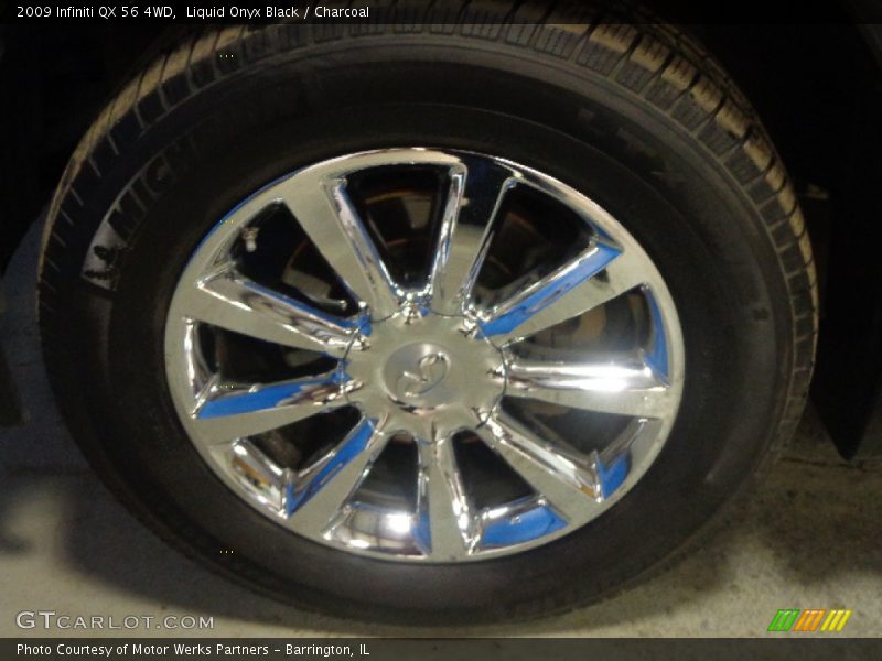 Liquid Onyx Black / Charcoal 2009 Infiniti QX 56 4WD