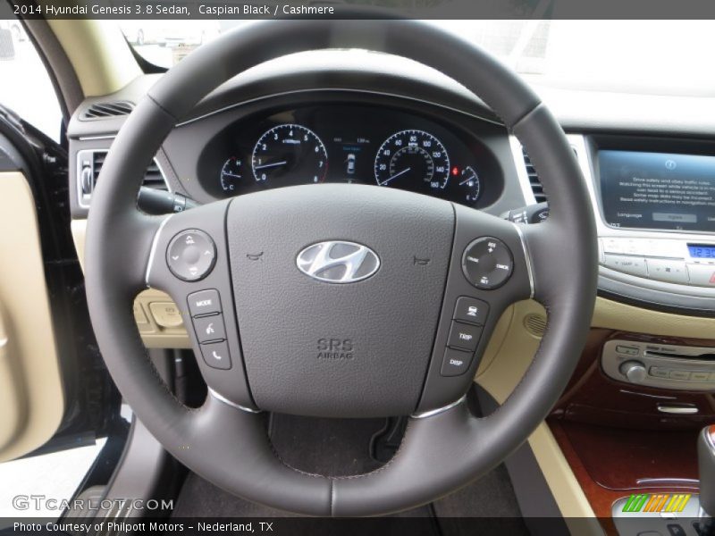 Caspian Black / Cashmere 2014 Hyundai Genesis 3.8 Sedan
