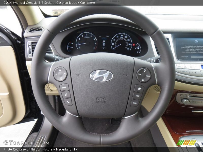 Caspian Black / Cashmere 2014 Hyundai Genesis 3.8 Sedan