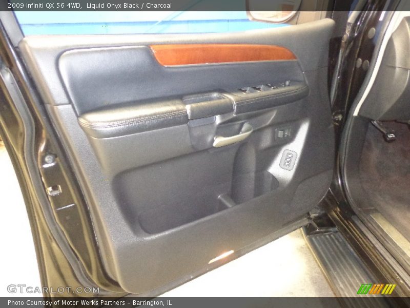 Liquid Onyx Black / Charcoal 2009 Infiniti QX 56 4WD