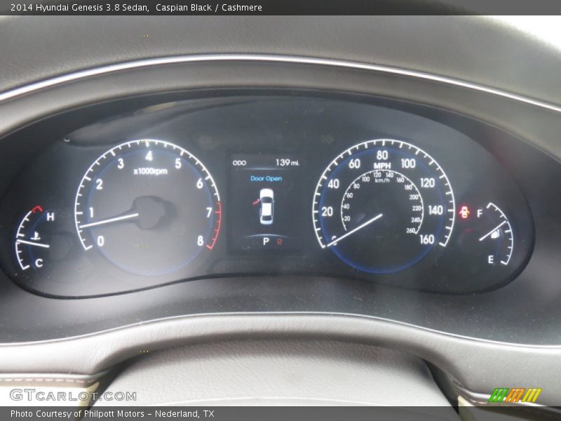 Caspian Black / Cashmere 2014 Hyundai Genesis 3.8 Sedan