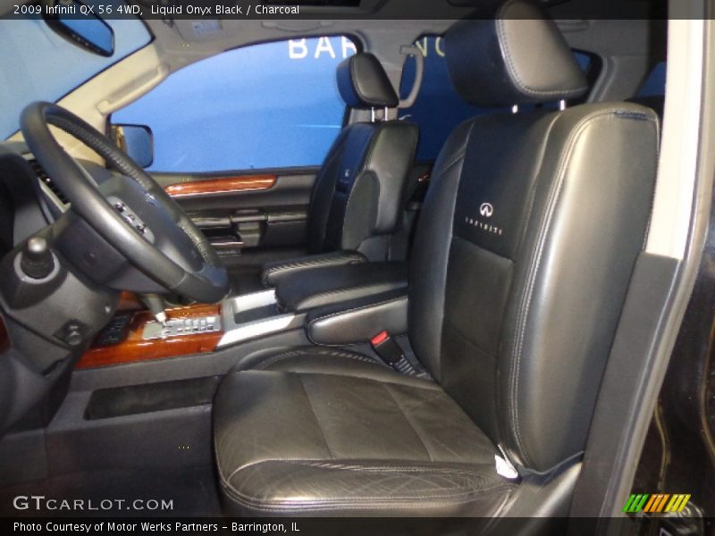 Liquid Onyx Black / Charcoal 2009 Infiniti QX 56 4WD