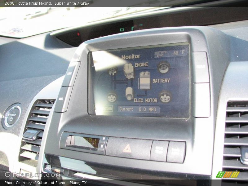 Super White / Gray 2008 Toyota Prius Hybrid