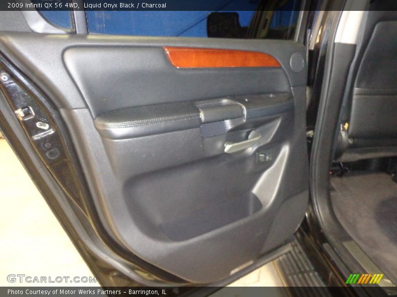 Liquid Onyx Black / Charcoal 2009 Infiniti QX 56 4WD
