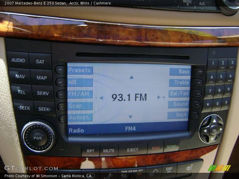 Arctic White / Cashmere 2007 Mercedes-Benz E 350 Sedan
