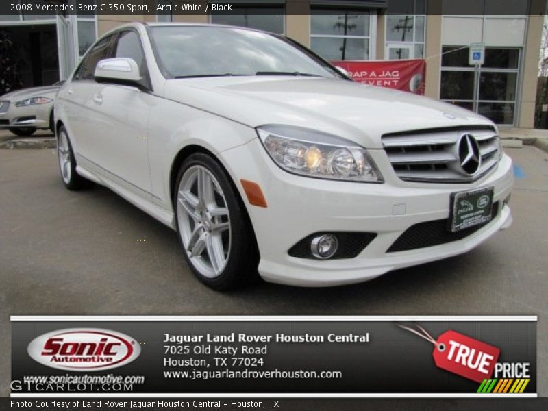 Arctic White / Black 2008 Mercedes-Benz C 350 Sport