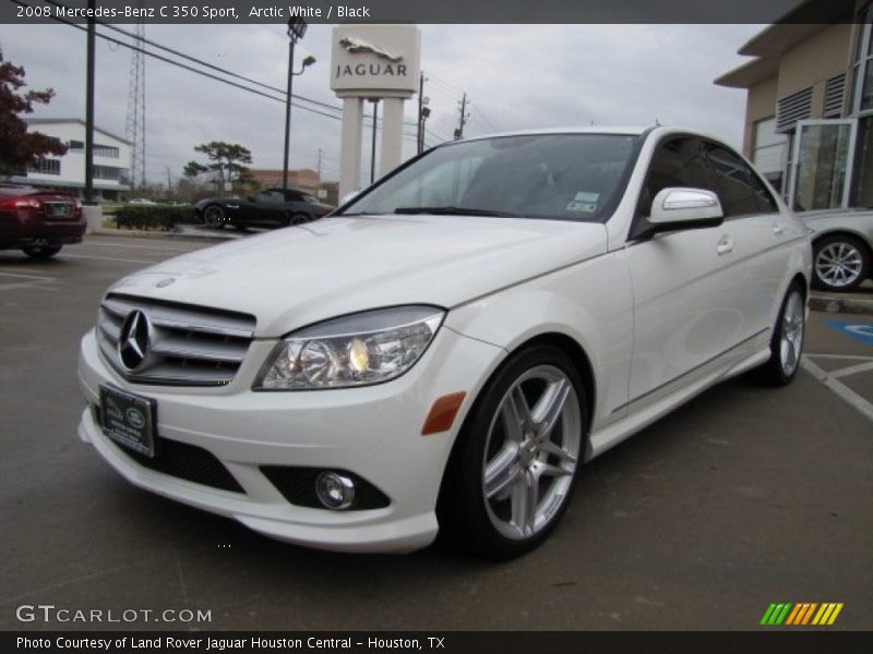 Arctic White / Black 2008 Mercedes-Benz C 350 Sport