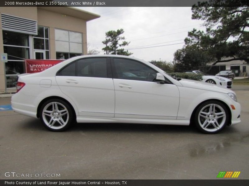 Arctic White / Black 2008 Mercedes-Benz C 350 Sport