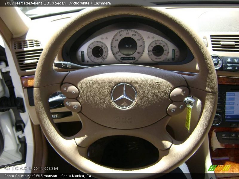 Arctic White / Cashmere 2007 Mercedes-Benz E 350 Sedan