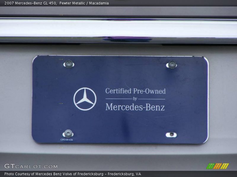 Pewter Metallic / Macadamia 2007 Mercedes-Benz GL 450