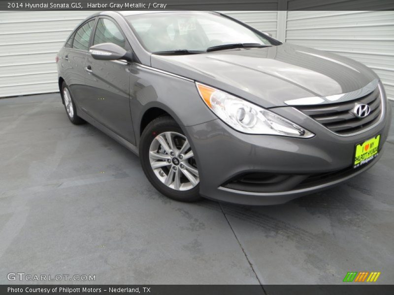 Harbor Gray Metallic / Gray 2014 Hyundai Sonata GLS