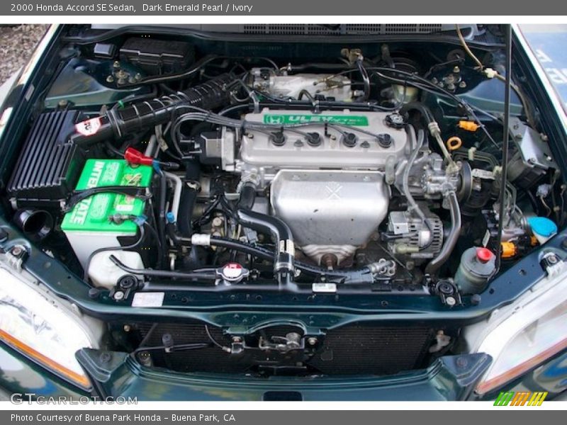 Dark Emerald Pearl / Ivory 2000 Honda Accord SE Sedan