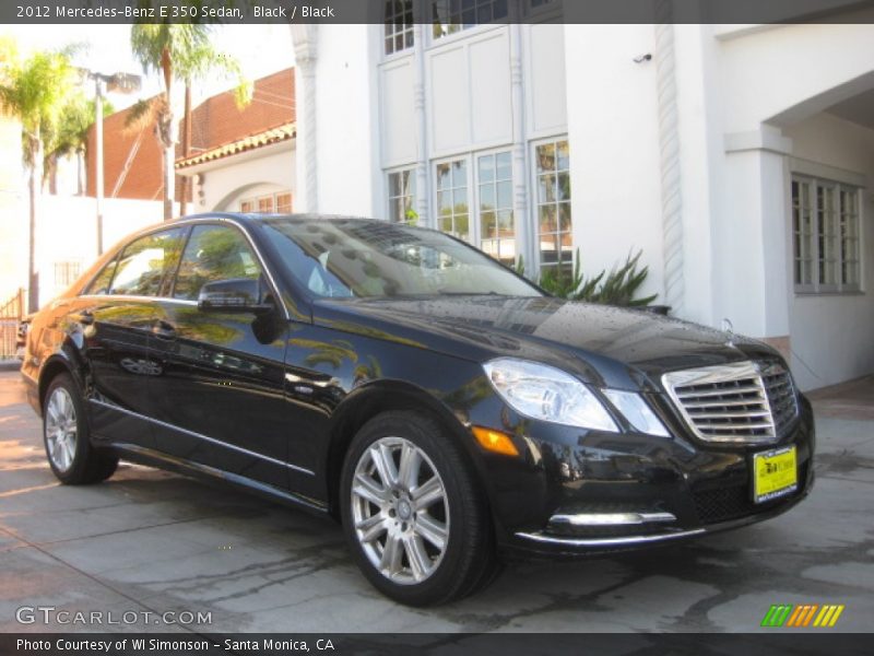 Black / Black 2012 Mercedes-Benz E 350 Sedan