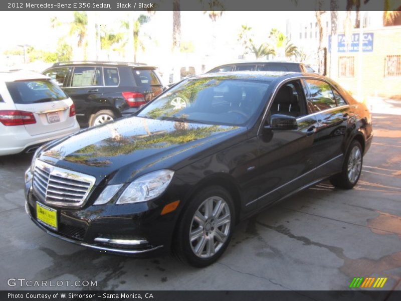 Black / Black 2012 Mercedes-Benz E 350 Sedan