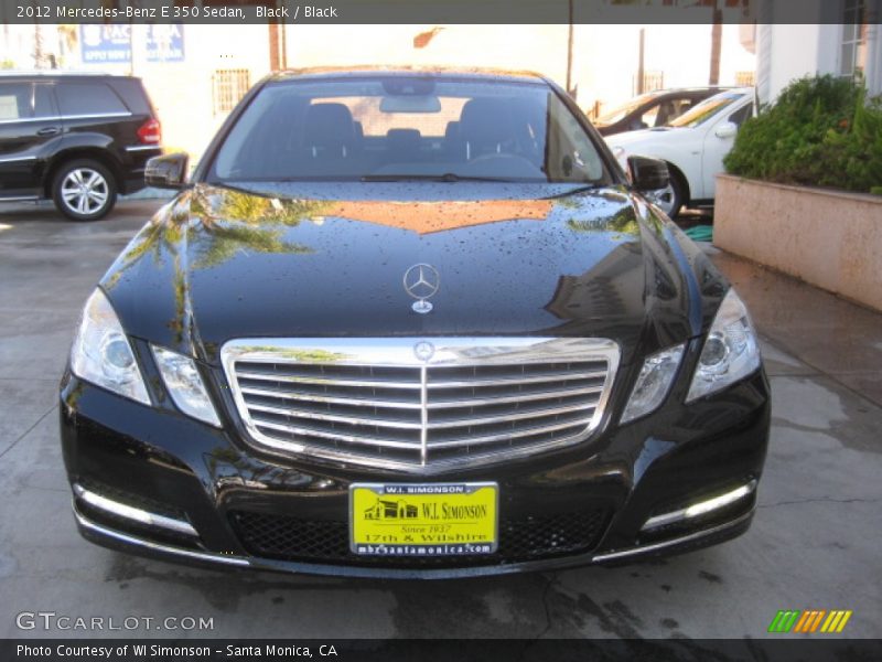 Black / Black 2012 Mercedes-Benz E 350 Sedan