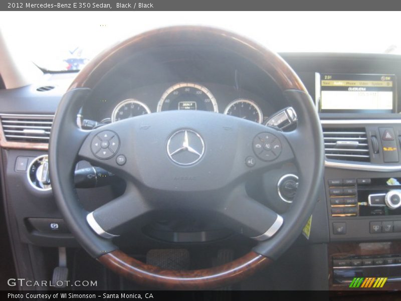 Black / Black 2012 Mercedes-Benz E 350 Sedan