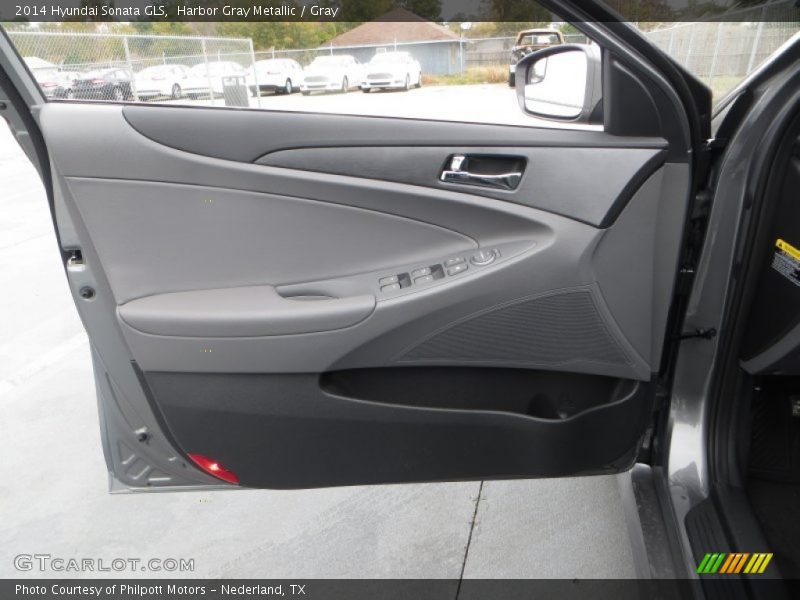 Harbor Gray Metallic / Gray 2014 Hyundai Sonata GLS