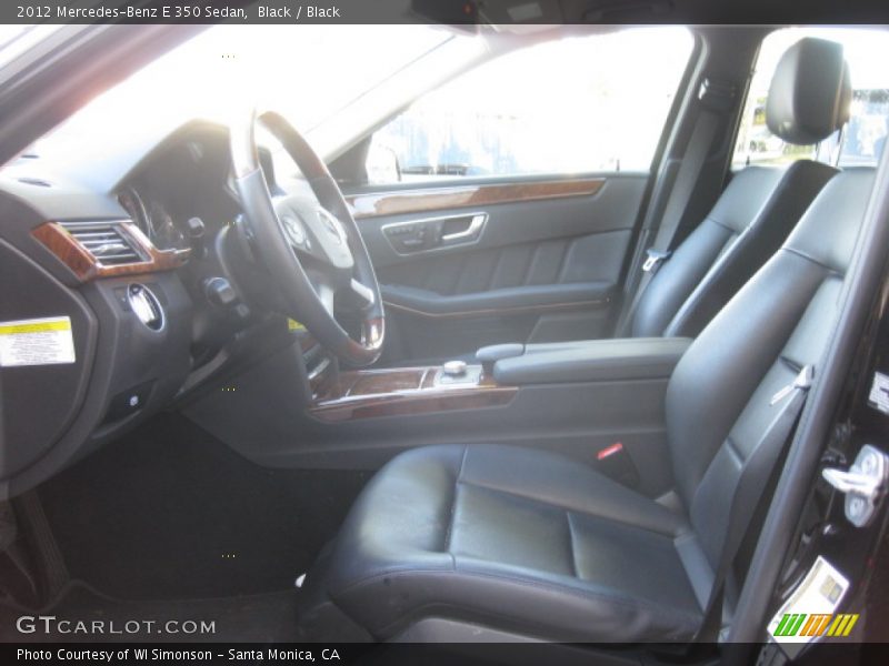 Black / Black 2012 Mercedes-Benz E 350 Sedan