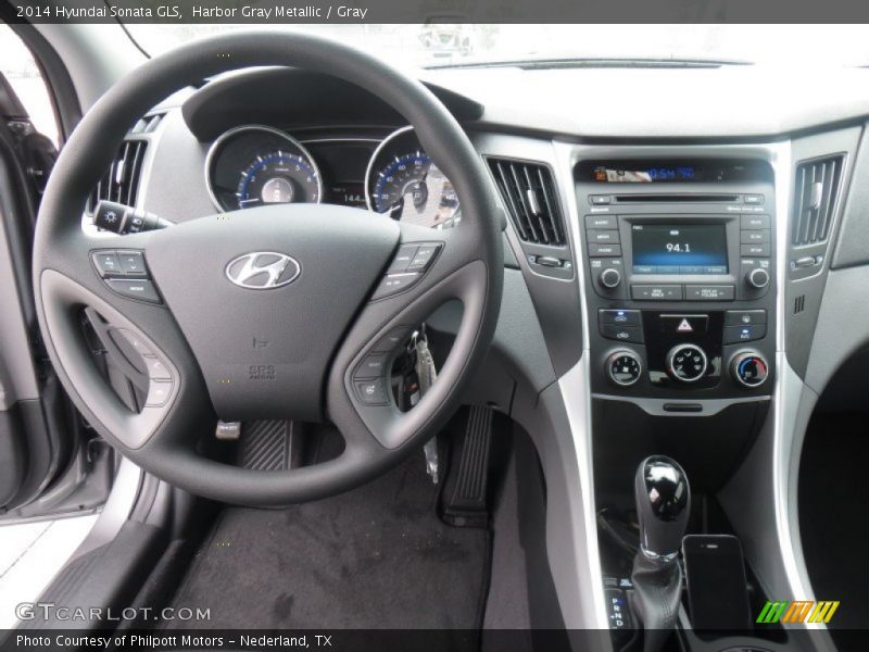 Harbor Gray Metallic / Gray 2014 Hyundai Sonata GLS