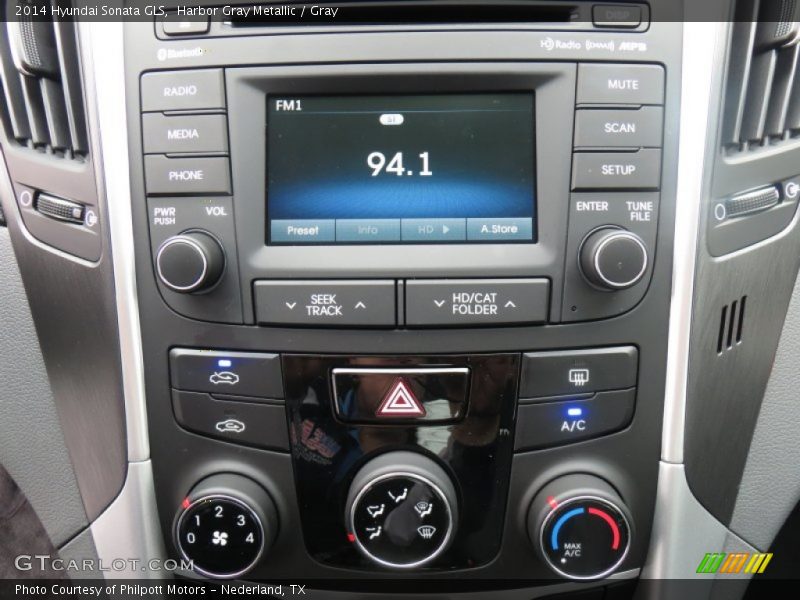 Harbor Gray Metallic / Gray 2014 Hyundai Sonata GLS