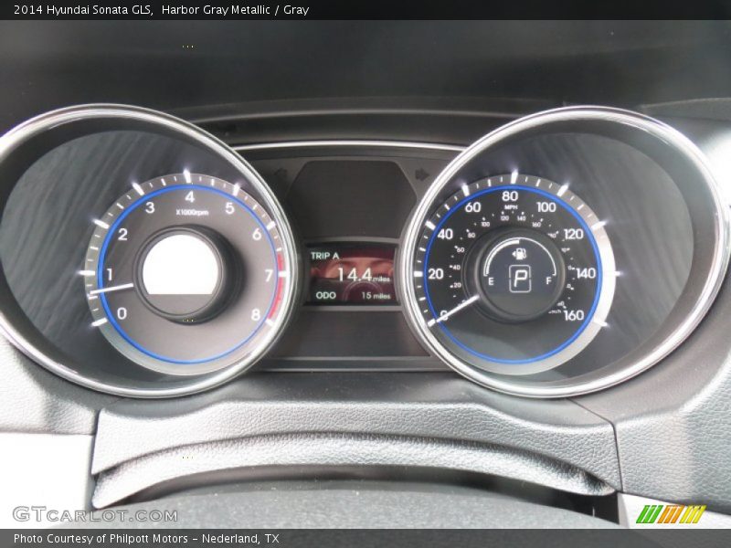 Harbor Gray Metallic / Gray 2014 Hyundai Sonata GLS