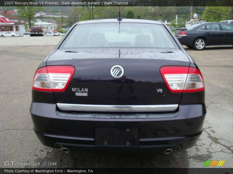 Dark Amethyst Metallic / Dark Charcoal 2007 Mercury Milan V6 Premier