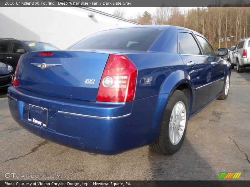 Deep Water Blue Pearl / Dark Slate Gray 2010 Chrysler 300 Touring