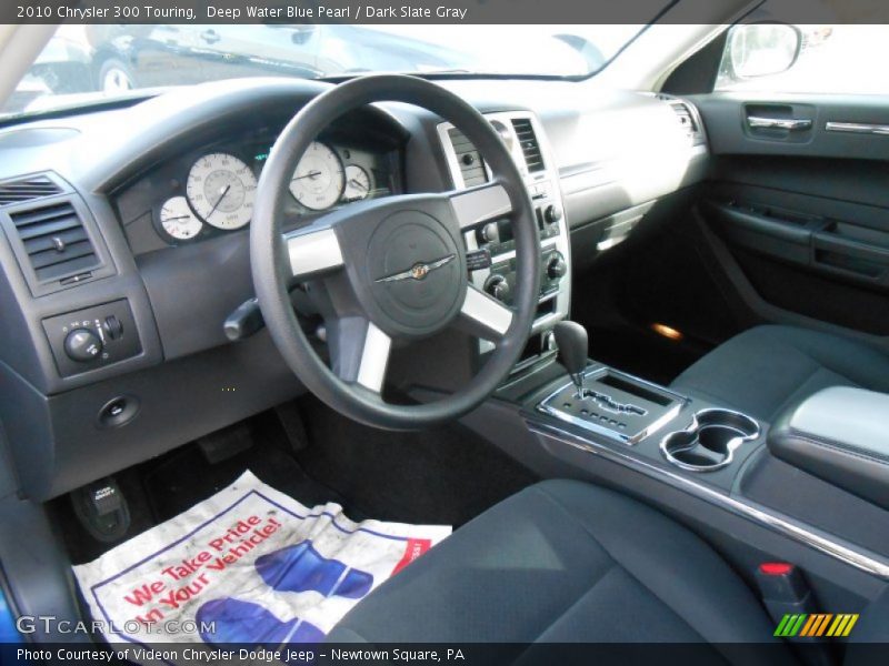 Deep Water Blue Pearl / Dark Slate Gray 2010 Chrysler 300 Touring