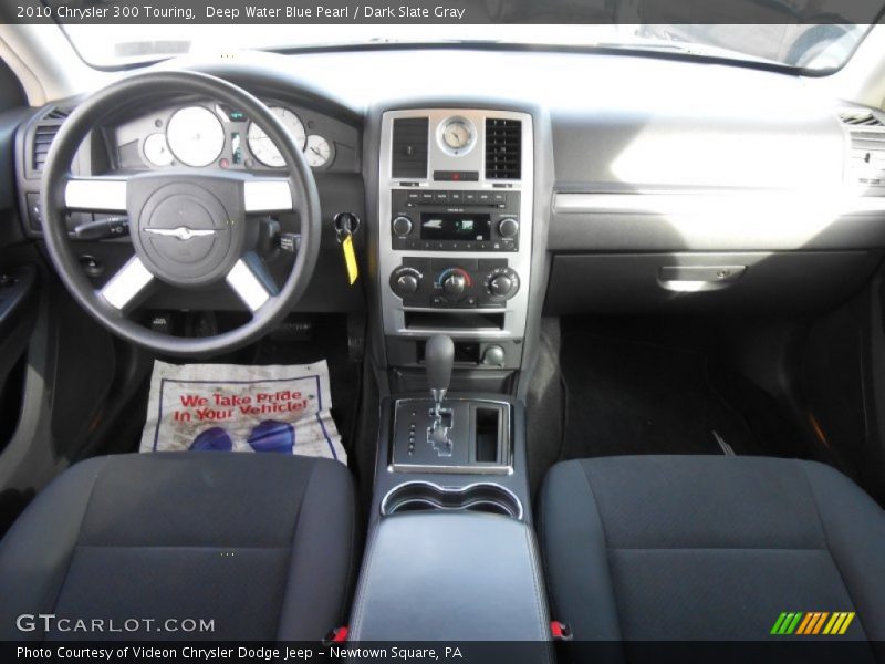 Deep Water Blue Pearl / Dark Slate Gray 2010 Chrysler 300 Touring