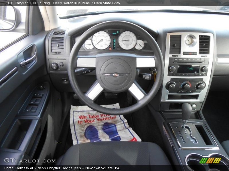 Deep Water Blue Pearl / Dark Slate Gray 2010 Chrysler 300 Touring